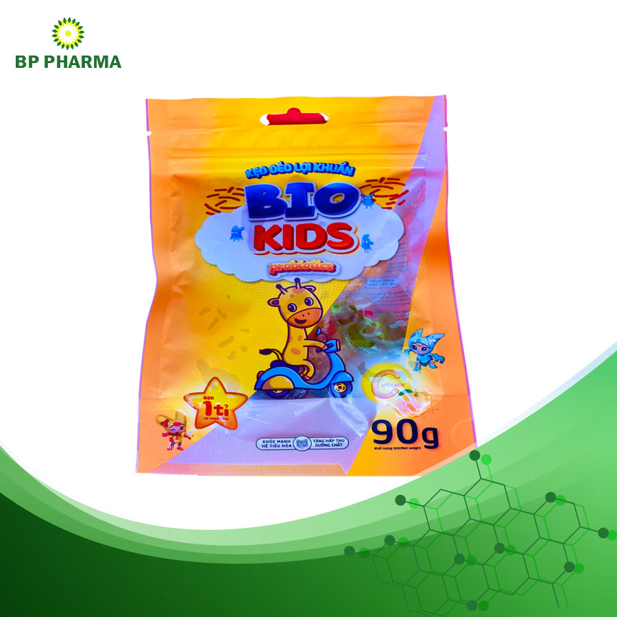 Kẹo Dẻo Lợi Khuẩn BIO KIDS Giúp Trẻ Ăn Ngon, Tiêu Hóa Tốt, Tăng Khả Năng Hấp Thụ Dưỡng Chất - Túi 90g