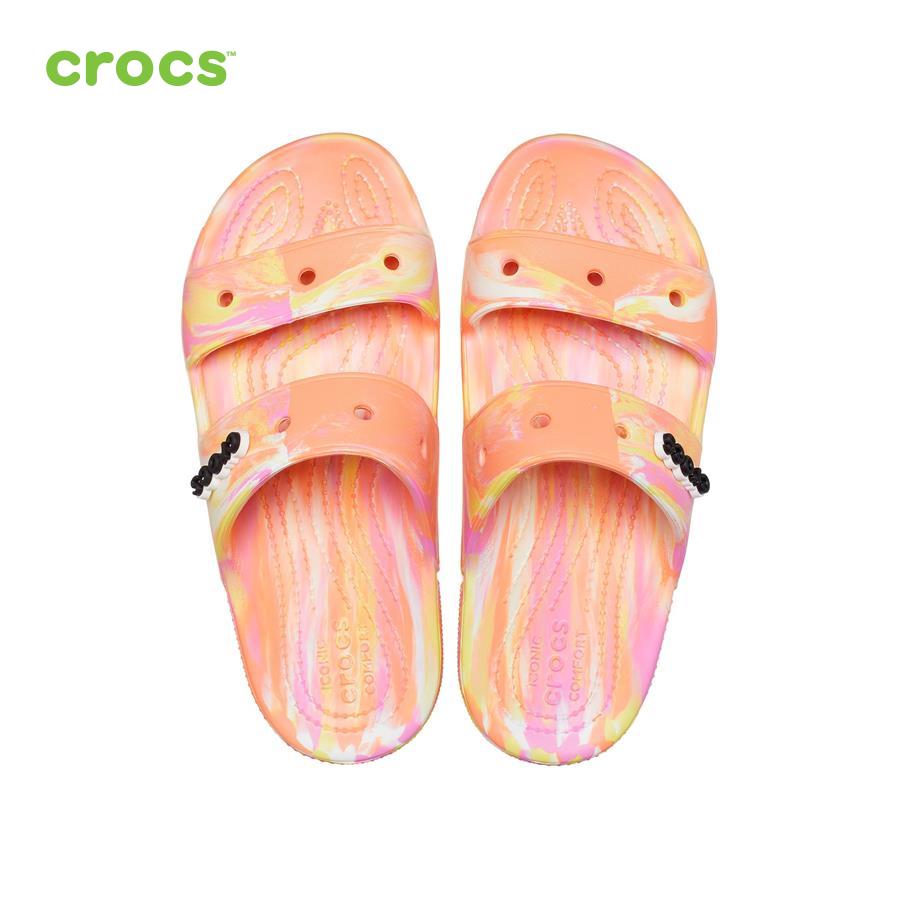 Giày sandal unisex Crocs FW Classic Sandal U Marbled Papaya/Multi - 207701-83F