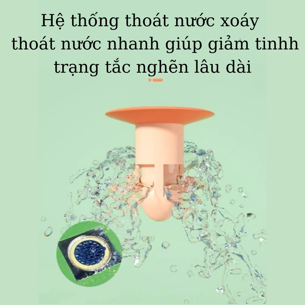 Bộ Nắp Ga Thoát Sàn Ngăn Mùi Hôi Cống Cao Cấp - Phễu thoát sàn chống hôi, Chặn côn trùng lỗ thoát nước