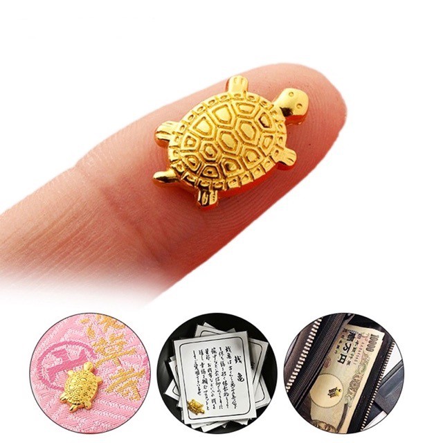 Rùa vàng may mắn thu hút tài lộc phong cách Nhật bản