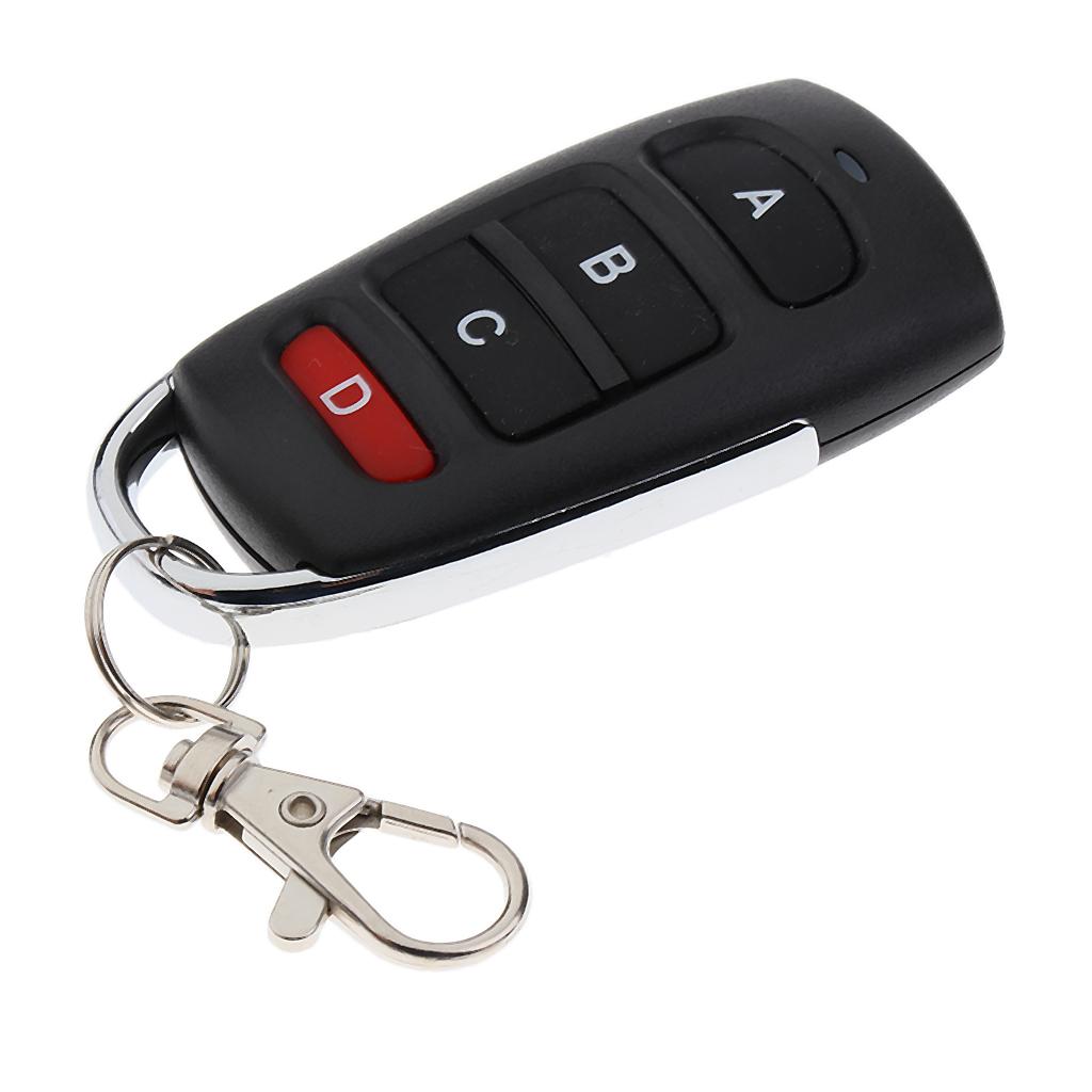 433MHz DC 12V Wireless Remote Control 4 Buttons