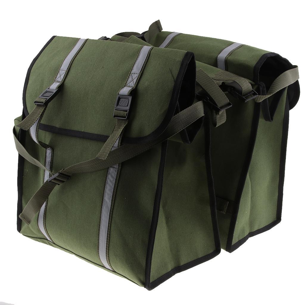Waterproof Mototrcycle Bike Rear Rack Bag Double Panniers Cargo Trunk Bag