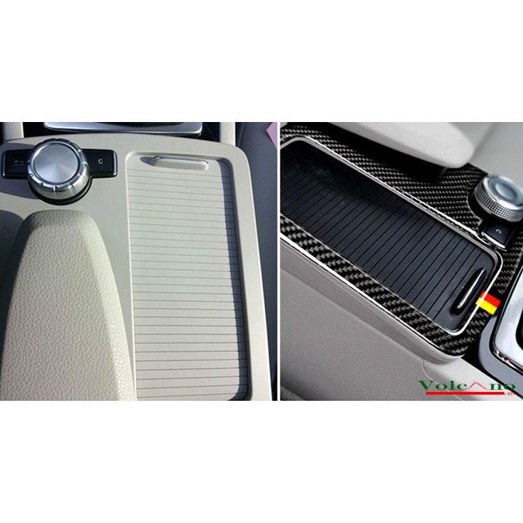 Miếng Dán Carbon Dán Trang Trí Khung Điều Khiển Tay Vịn Cho Xe Mercedes-Benz W204