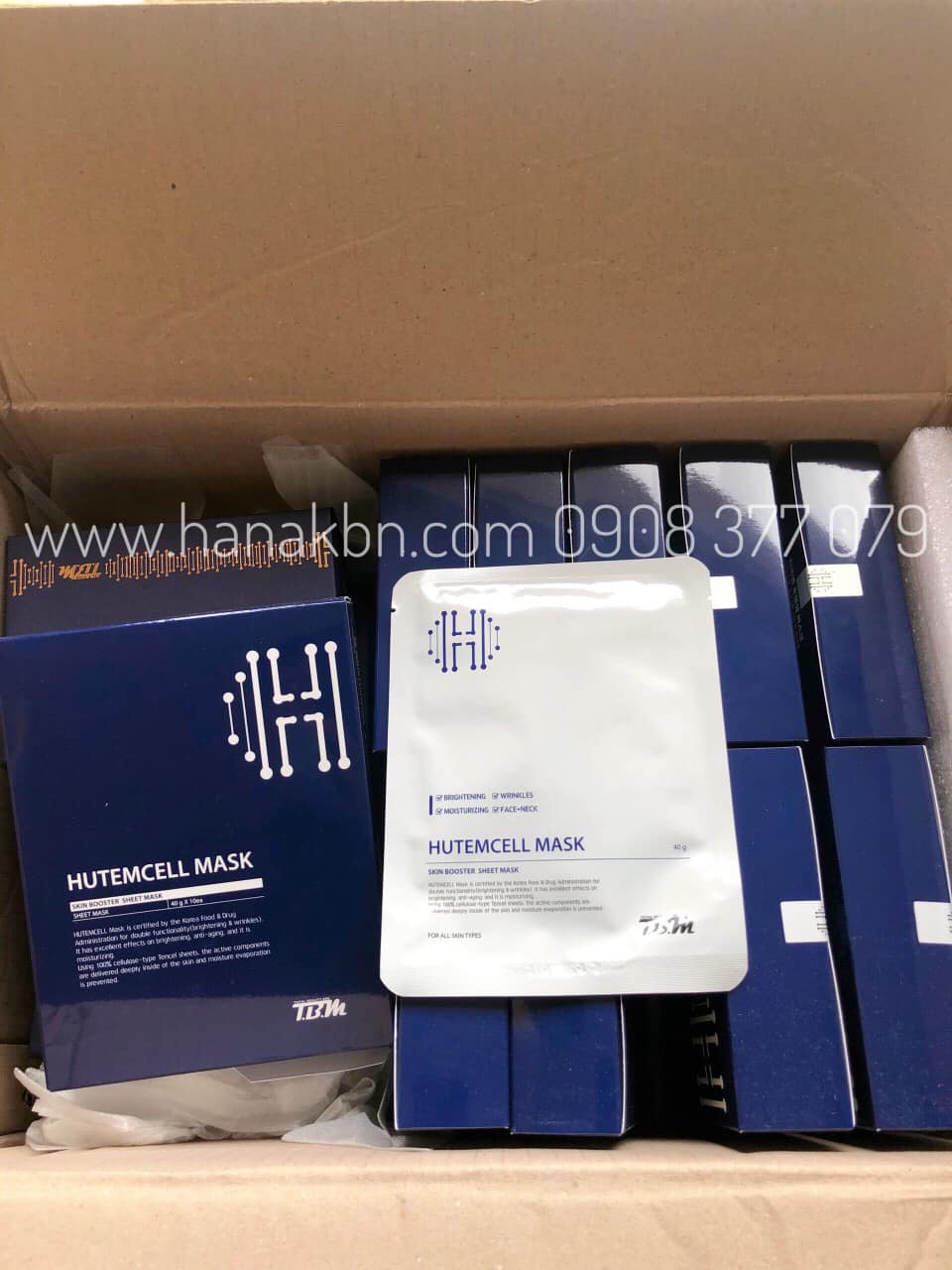 1 MIẾNG MẶT NẠ TẾ BÀO GỐC HUTEM CELL - 40g - Tái tạo, Phục hồi da