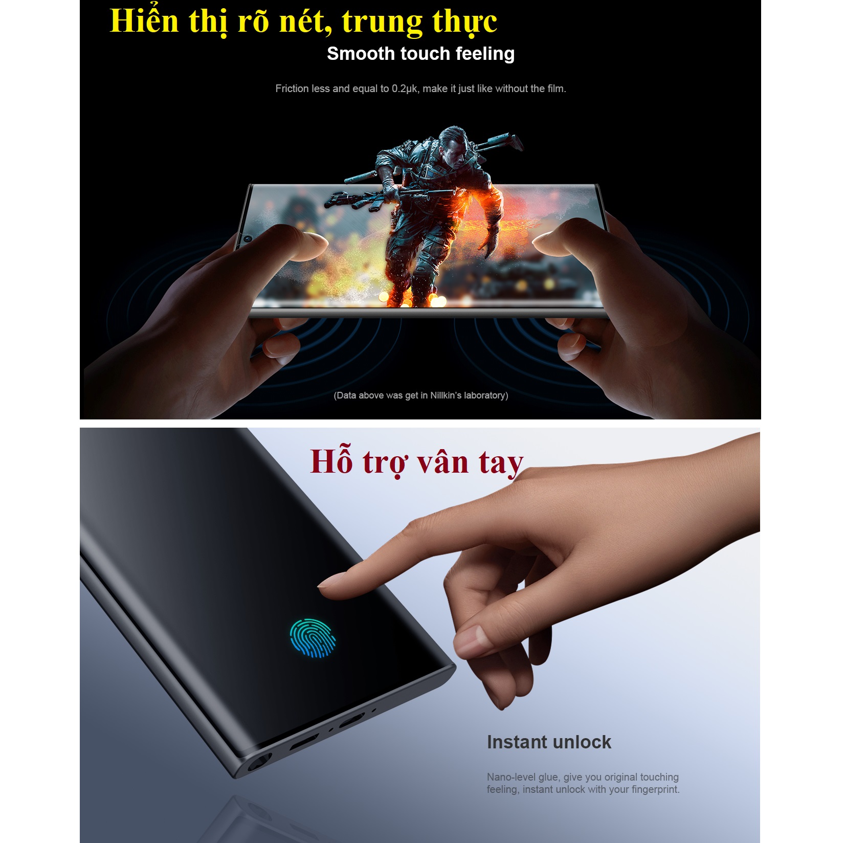 Bộ 2 miếng phim dán dẻo full màn hình viền đen cho S23 Ultra Nillkin curved screen protective film _ Hàng chính hãng