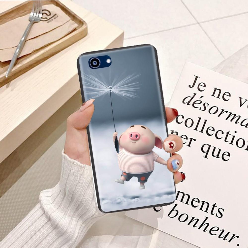 Ốp lưng dành cho điện thoại Oppo R15 Viền dẻo TPU hình Heo Con Dễ Thương