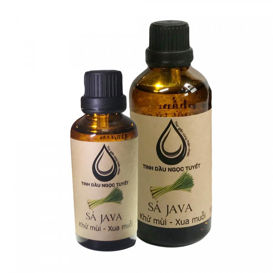 Combo 2 chai tinh dầu sả Java chuyên đuỗi muỗi và khử mùi Ngọc Tuyết 100mlx50ml
