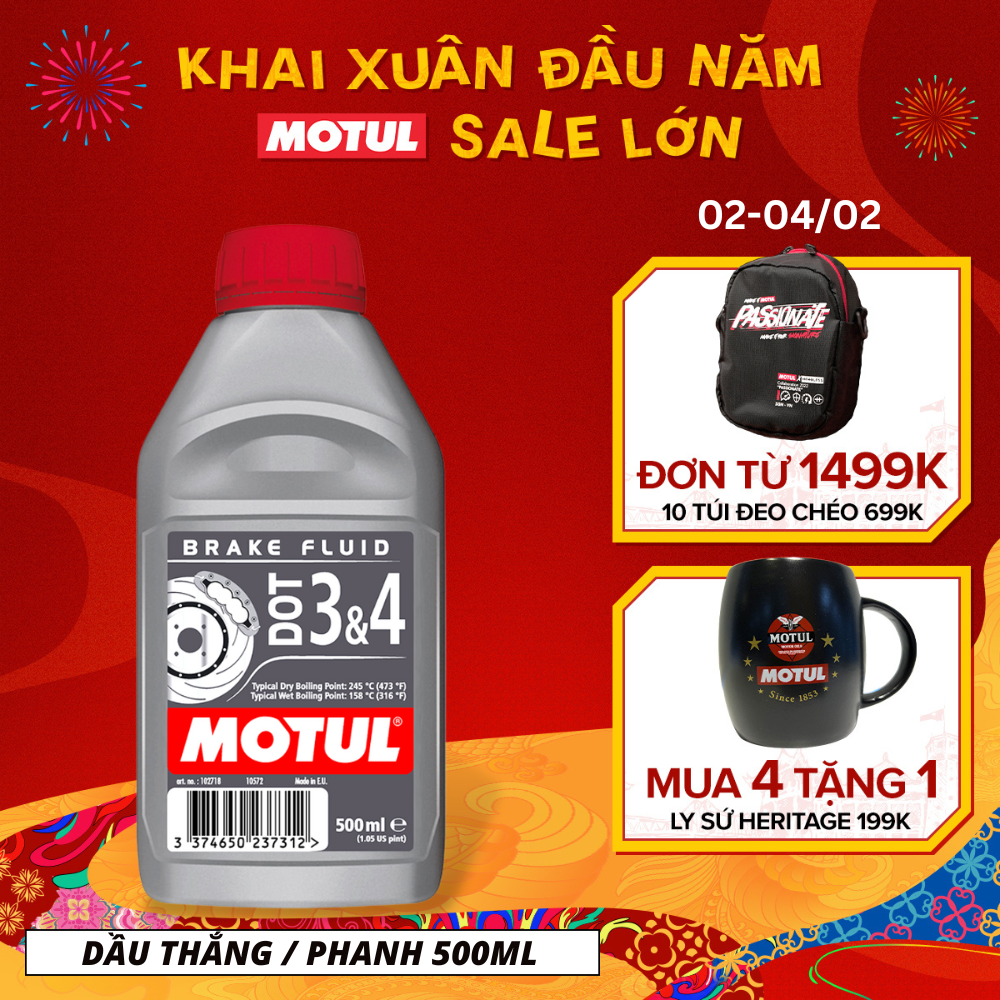 Dầu thắng / phanh MOTUL DOT 3 &amp; 4 0.5L