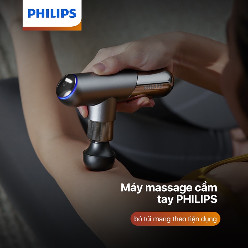 Máy Massage Cầm Tay Mini PHILIPS PPM7501 6 đầu massage chuyên dụng - Hàng chính hãng