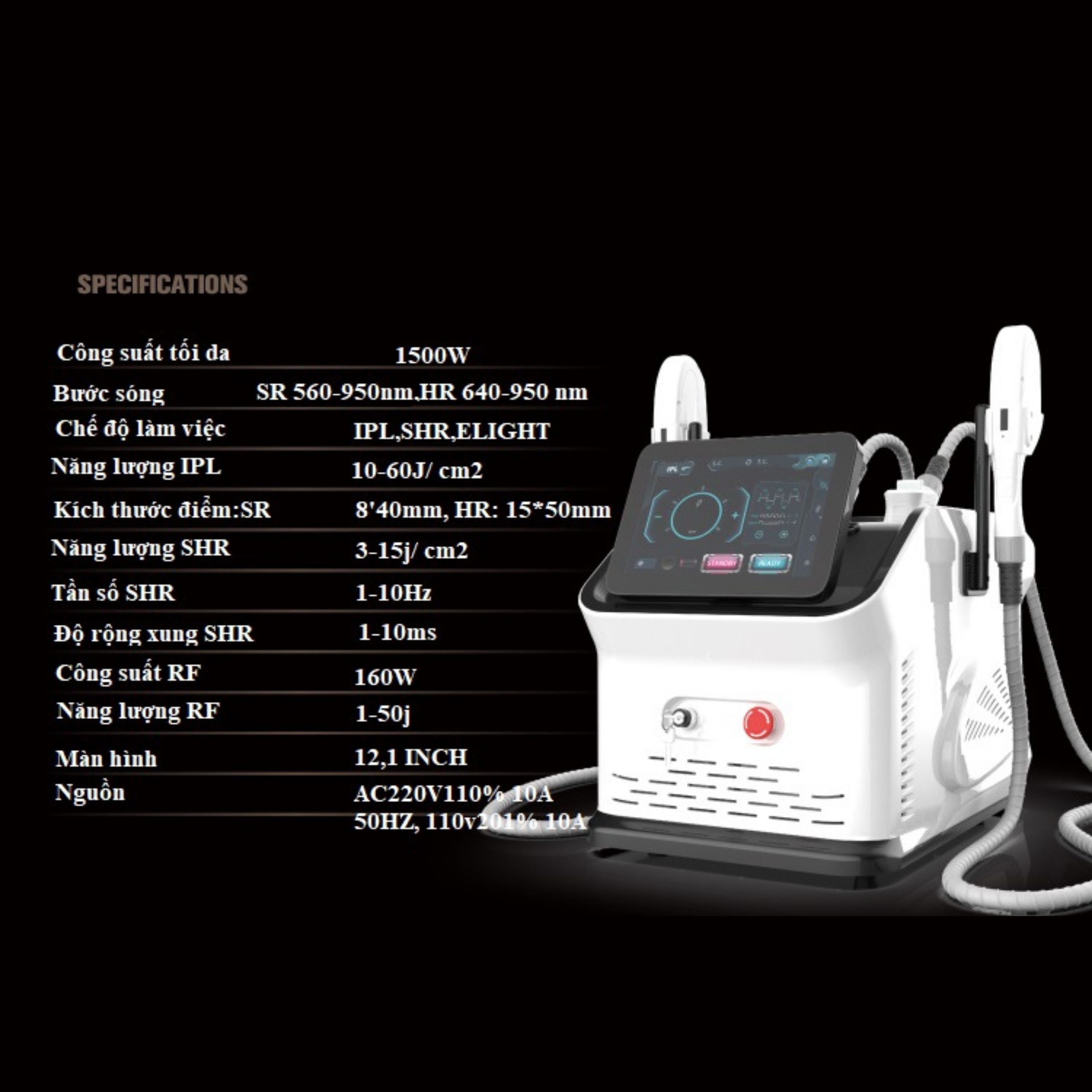 Máy triệt lông cầm tay IPL (NBW-SHR213)