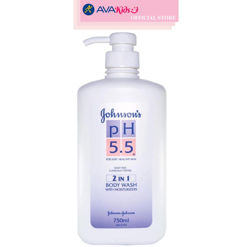 Hình ảnh Sữa tắm Johnson's pH 5.5 (2 trong 1) dưỡng ẩm hương dịu nhẹ 750 ml