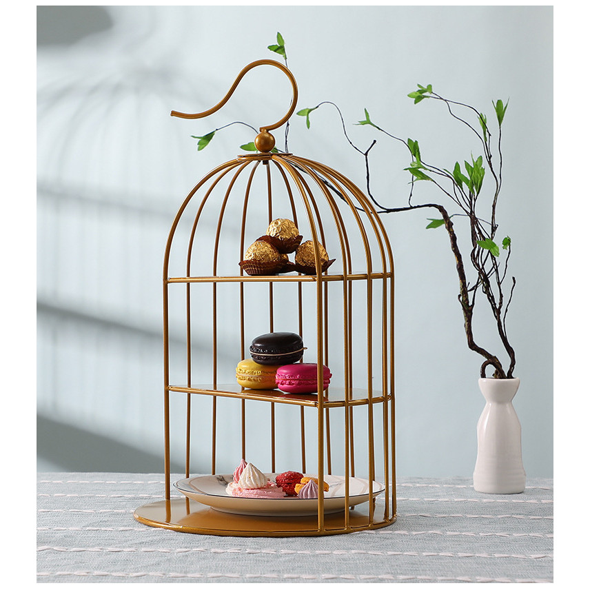 Khay bánh kiểu dáng lồng chim nửa đĩa