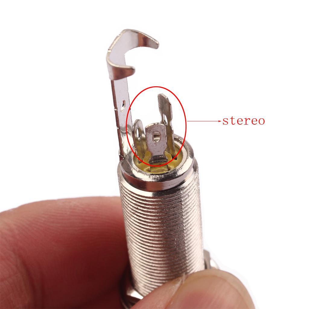 2X 1Pc Electric Guitar Tube Stereo Electric Bass Guitar Output Socket
