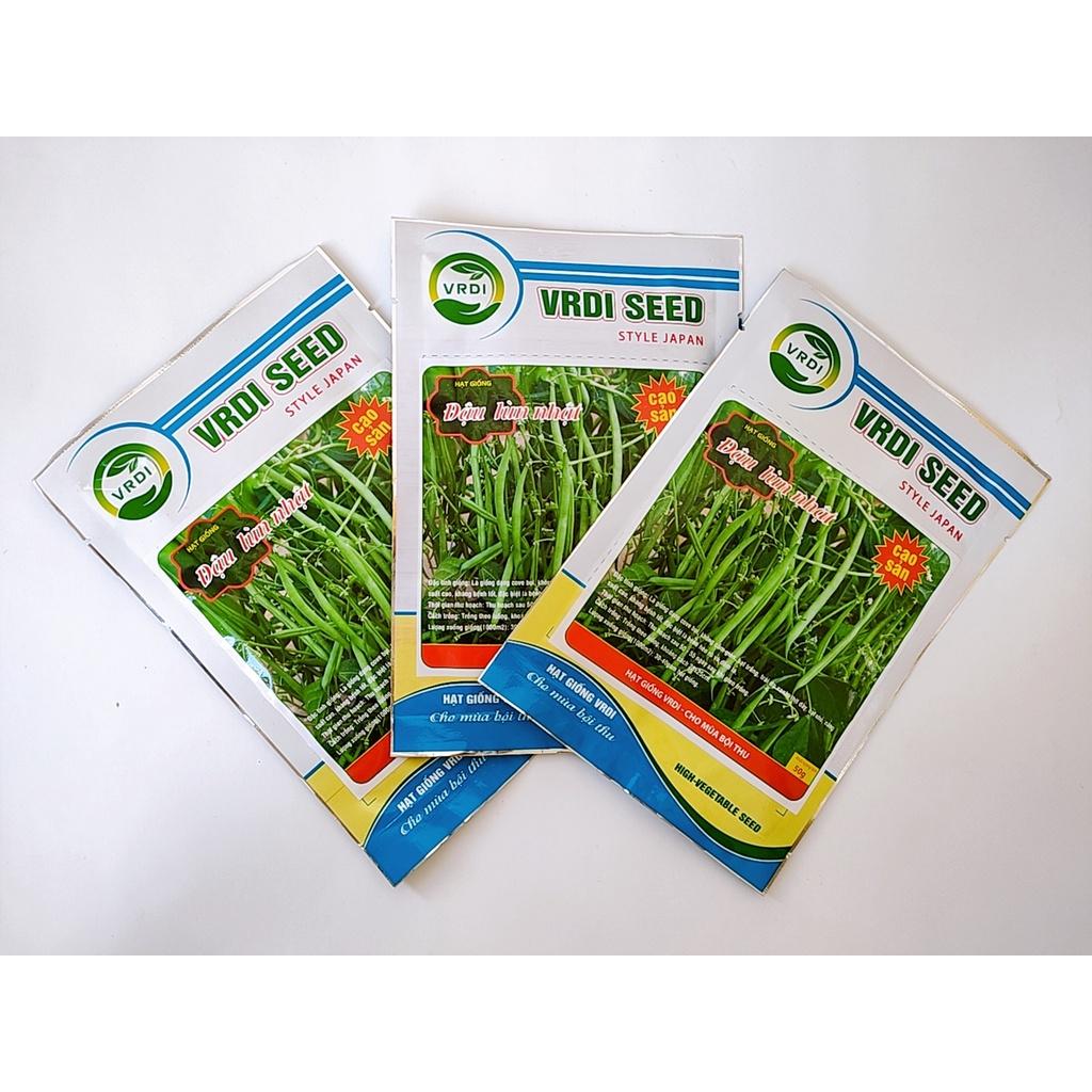 Hạt giống đậu lùn Nhật cao sản, siêu quả, dễ trồng, chịu nhiệt tốt gói 50gr