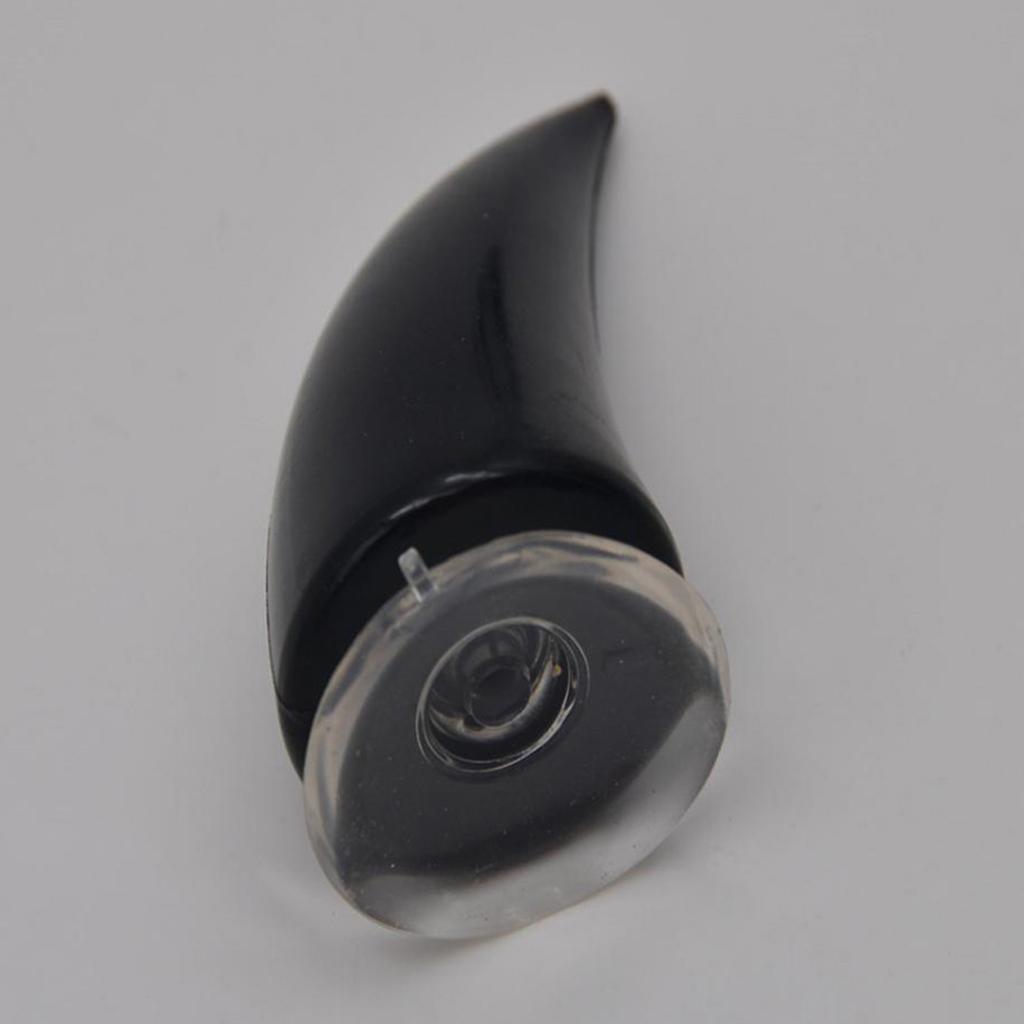 2xFashion Punk Style Motorcycle Helmet Devil Horn Decoration for Helmet BLACK