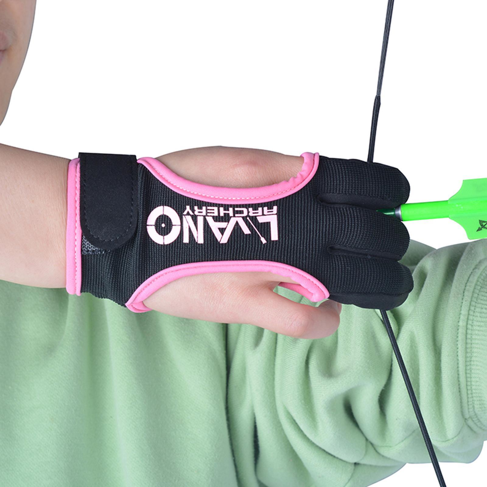 Finger Tab Accessories Leather Warp Back & Compound Bow 3 Finger