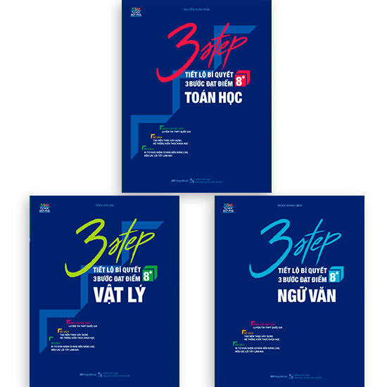 Combo 3 STEP Khối A1 – Tiết Lộ Bí Quyết 3 Bước Đạt Điểm 8+ Toán Lý Anh