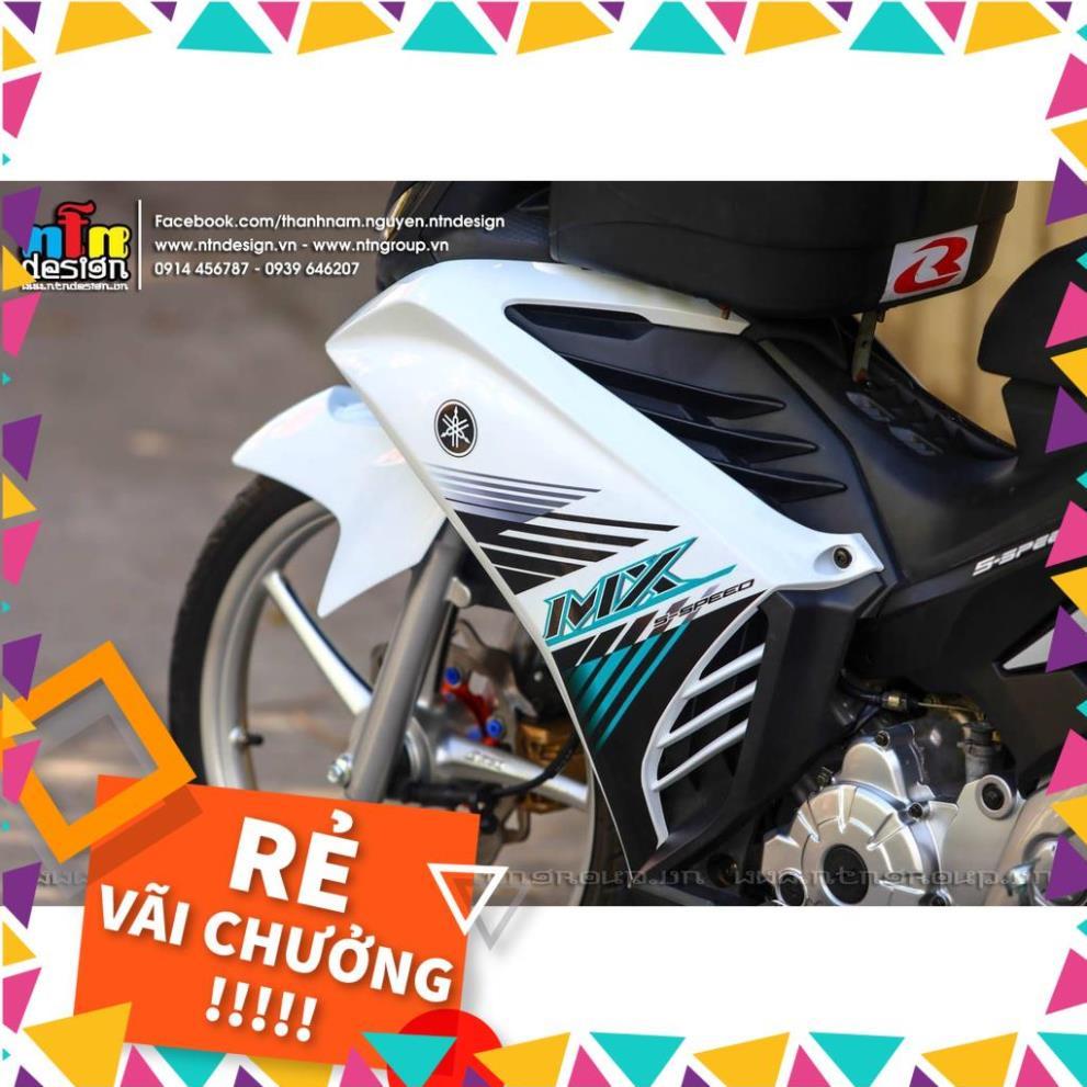 Tem Rời Exciter 135 Mẫu MX Xanh Trắng Đen