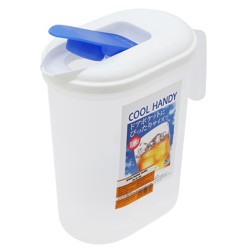 Bình đựng nước có quai Cool Handy 1.8L hàng nhập từ Nhật Bản nhựa PP, PE cao cấp, An toàn cho sức khỏe - Tặng túi zip 3 kẹo mật ong Senjaku