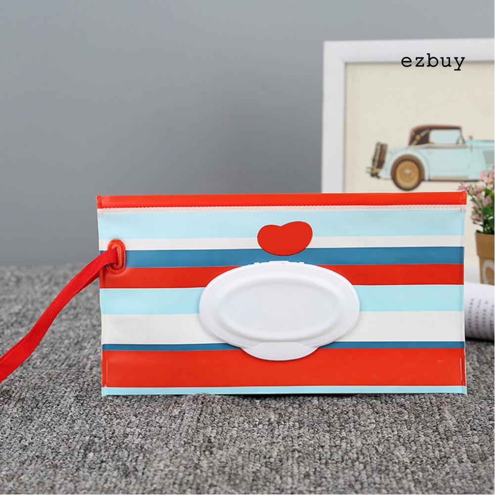 Bộ 5 túi đựng khăn ướt chống thấm nước họa tiết hoạt hình cho bé