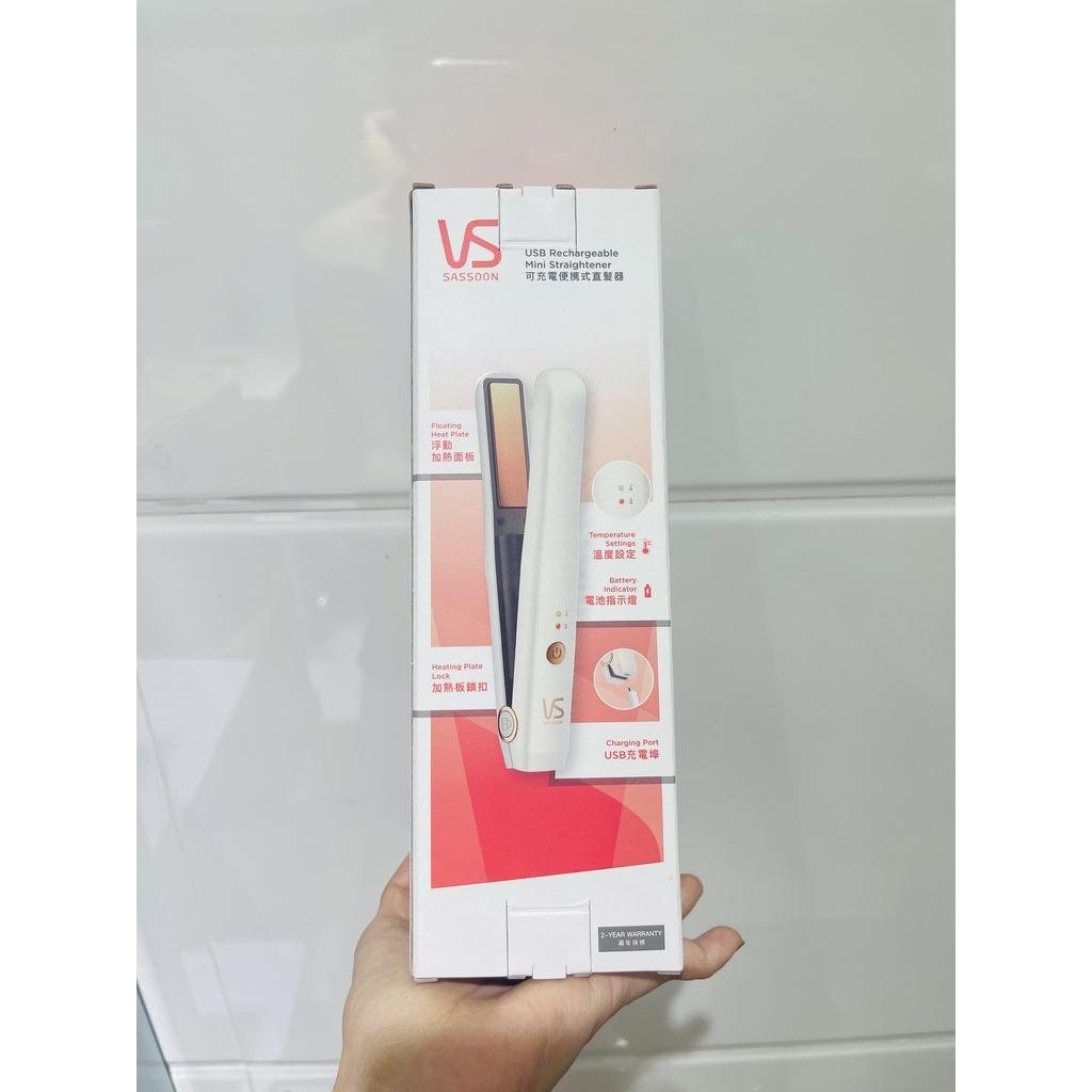 Máy duỗi tóc không dây VS Sassoon VSU Mini phủ Ceramic màu trắng