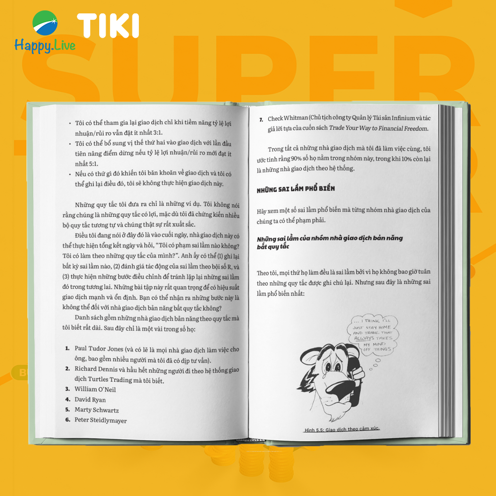 Sách Super Trader, Expanded Edition - Thiết lập dòng tiền bền vững trong các thời điểm đỉnh và đáy của thị trường - Happy Live