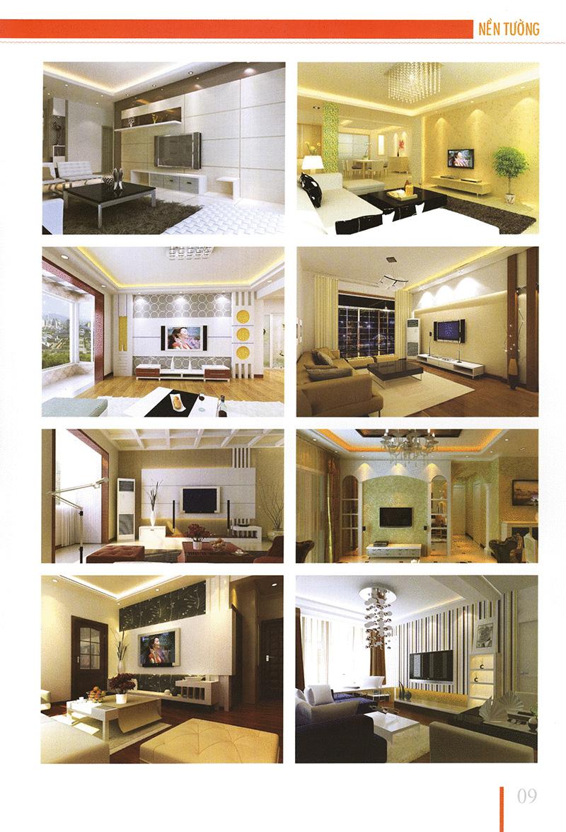 Sách Thiết Kế Chi Tiết Nhà Ở Theo Phong Thủy - Quyển Màu Đỏ - Nền Tường