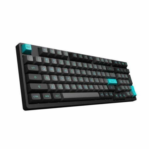 Bàn phím cơ không dây AKKO 3098B Multi-modes Black &amp; Cyan (Akko CS Switch)_Hàng chính hãng