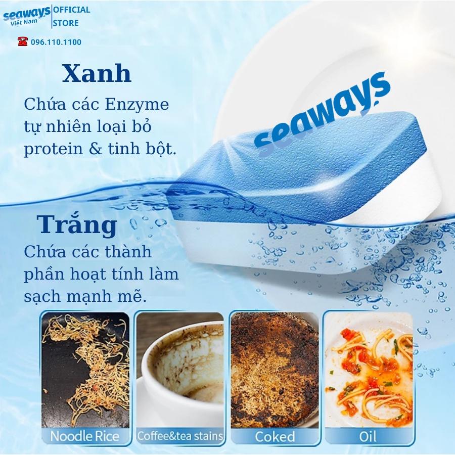 Viên rửa chén bát SEAWAYS 3 trong 1 - Dùng cho mọi loại máy rửa chén