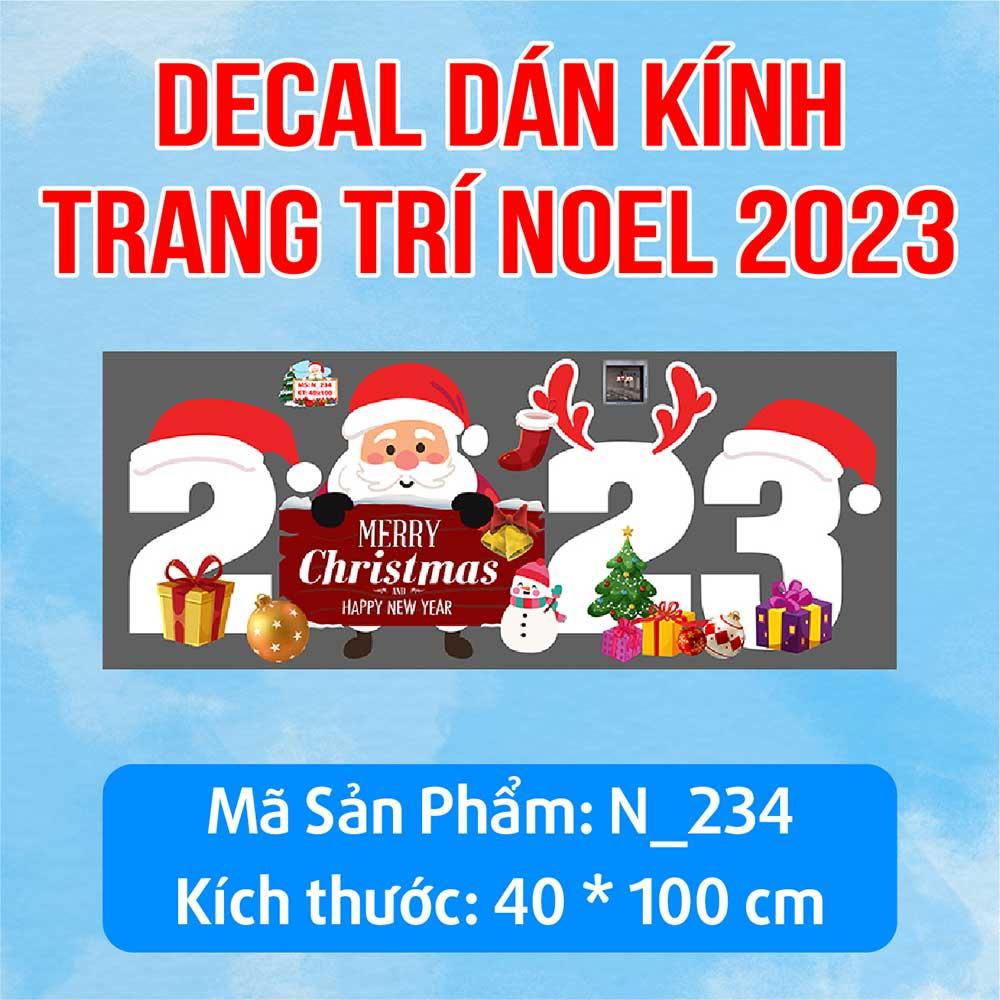 DECAL TRANG TRÍ GIÁNG SINH 2023 COMBO SỐ 20