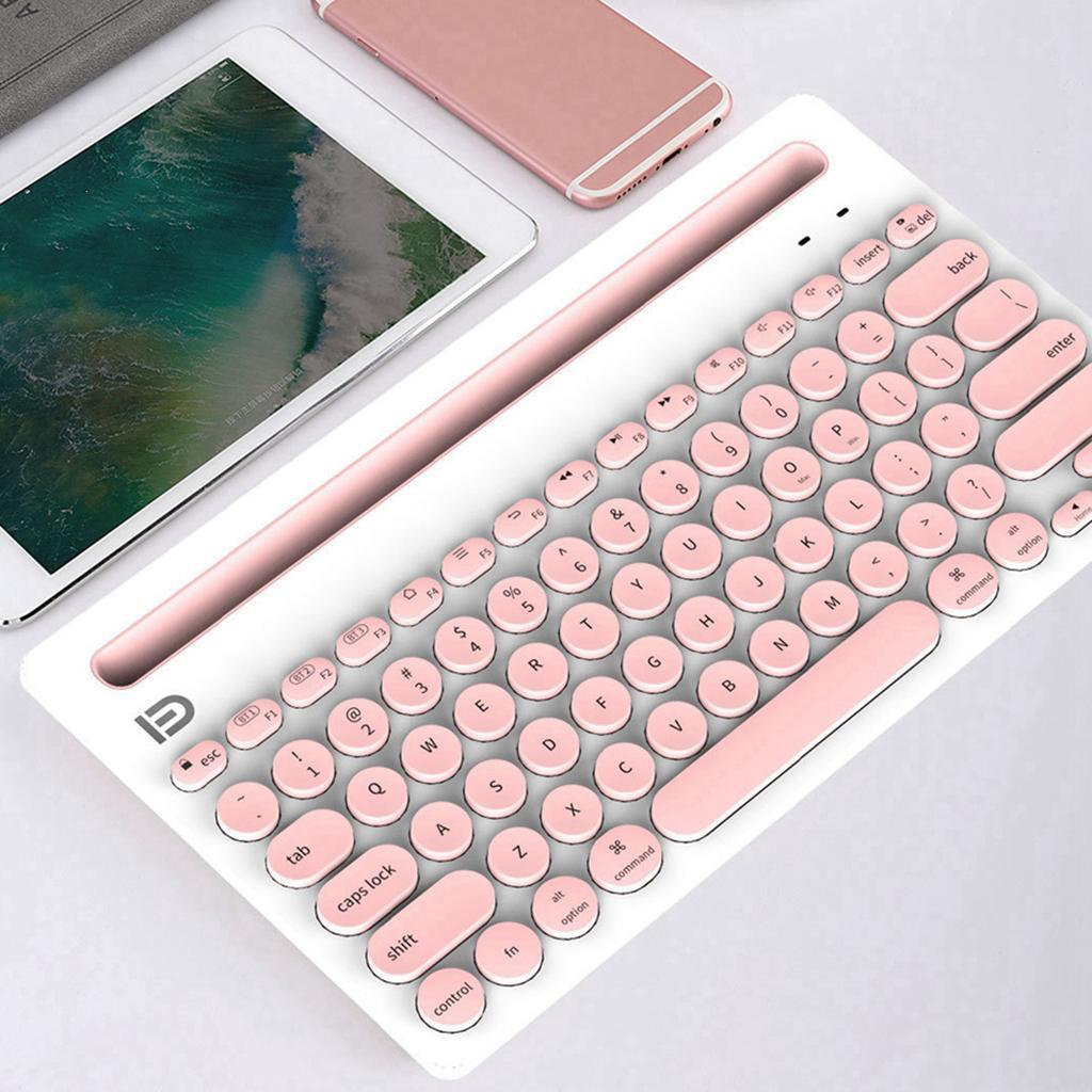 Multi-Device Bluetooth Keyboard Mini for Tablet Android PC Black