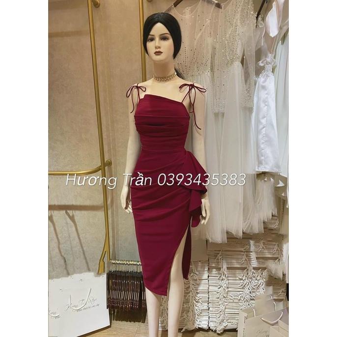Váy đầm nữ body hai dây xếp ly gợi cảm quyến rũ