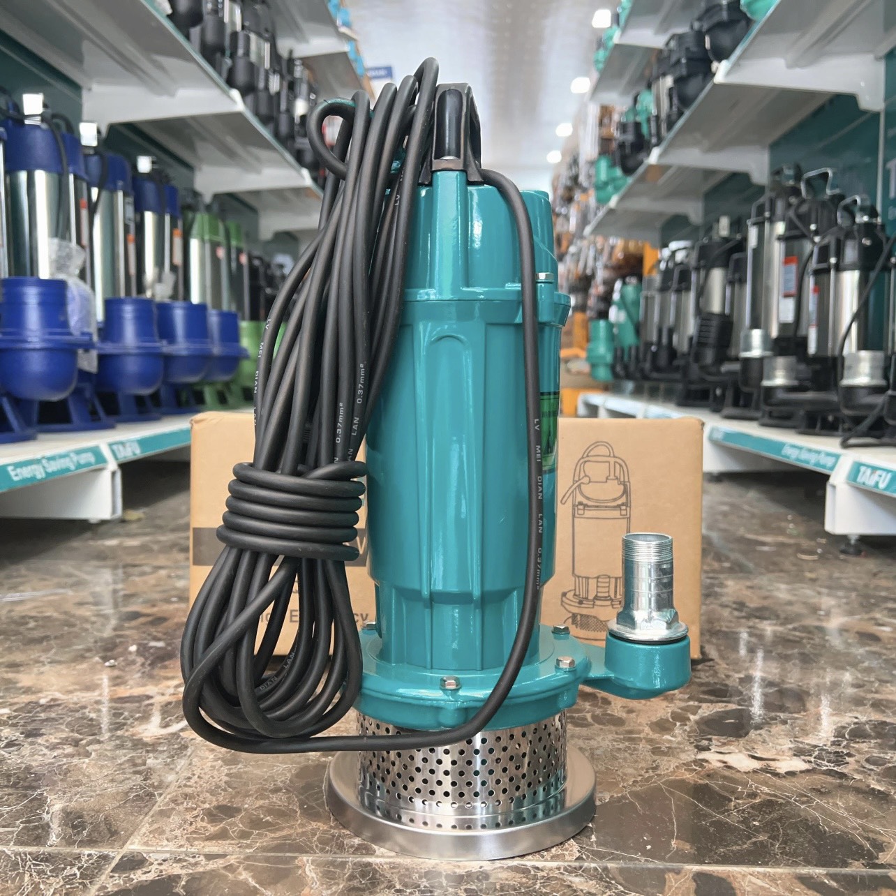 Máy Bơm Chìm, Bơm Tõm 370W không ngâm dầu LVMEI - Bảo hành 1 năm