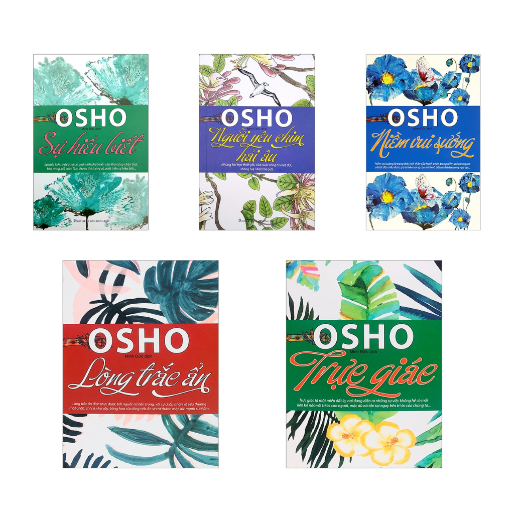 Combo Osho - Người Yêu Chim Hải Âu + Sự Hiểu Biết + Niềm Vui Sướng + Lòng Trắc Ẩn + Trực Giác