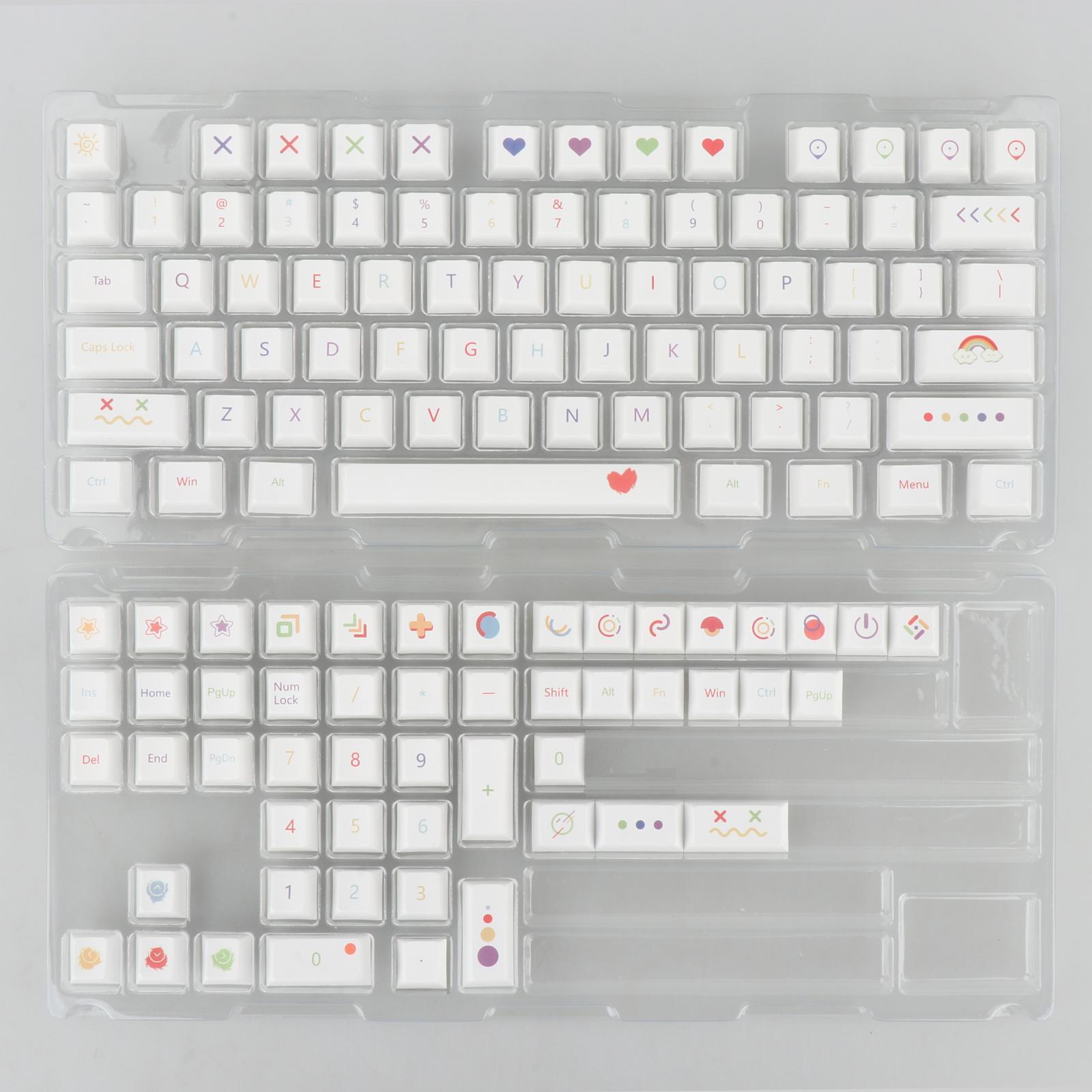 PBT 126 Keys DIY for Switch Gaming Keyboard
