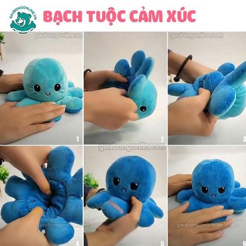 Gâu Bông Bạch Tuộc Cảm Xúc 2 Mặt  Size 20-30cm