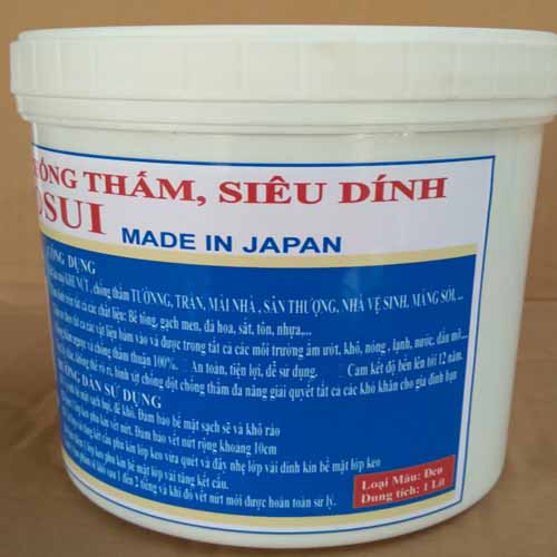Keo quét chống thấm tường, Bịt kín mọi KHE NỨT , TRẦN, MÁI NHÀ , SÂN THƯỢNG, NHÀ VỆ SINH, MÁNG SÓI, đa năng thông minh . Tặng kèm chổi quét sơn và 2,5m vuông vải