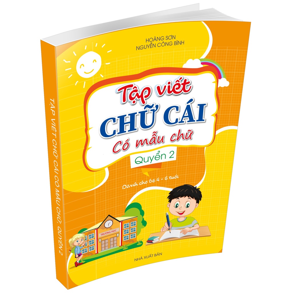 Sách - Combo Tập viết chữ cái có mẫu chữ quyển 1 + 2 dành cho bé 4- 6 tuổi