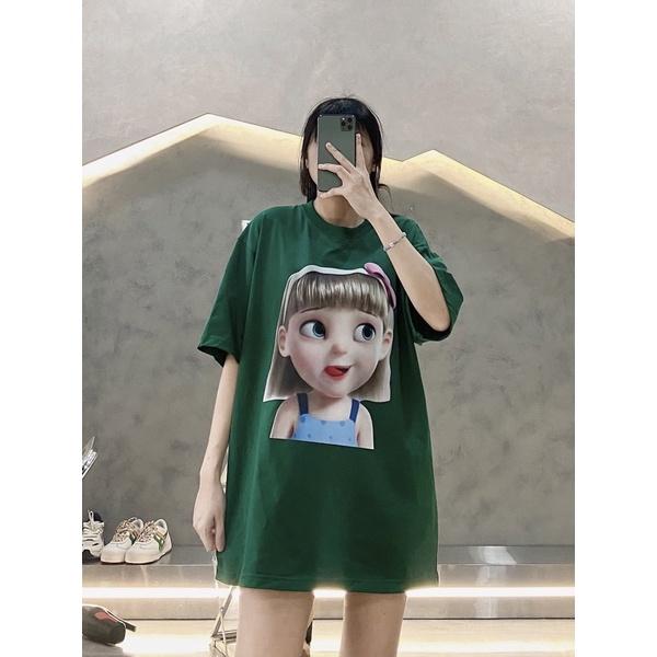 Áo thun tay lỡ áo thun đôi siêu cute vải cotton 2 chiều