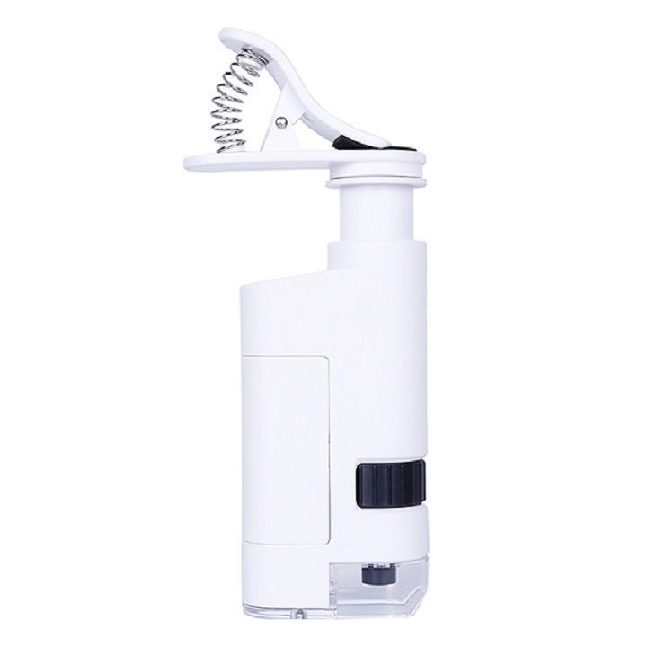 Kính hiển vi có đèn siêu nét phóng đại 80-120 lần soi tem, trang sức tích hợp kẹp điện thoại chụp ảnh quay video tiện ích đa năng