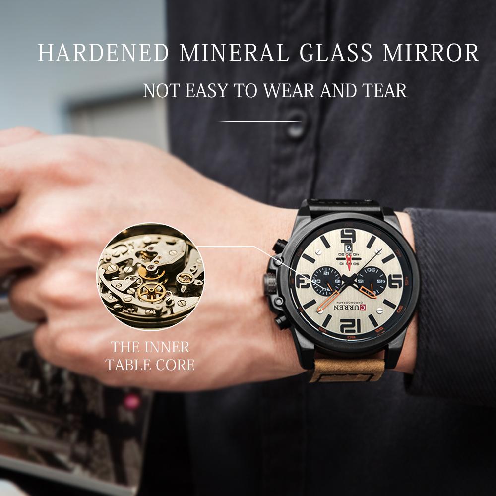 Đồng hồ Curren Men Business Watch Fashion dây da không thấm nước