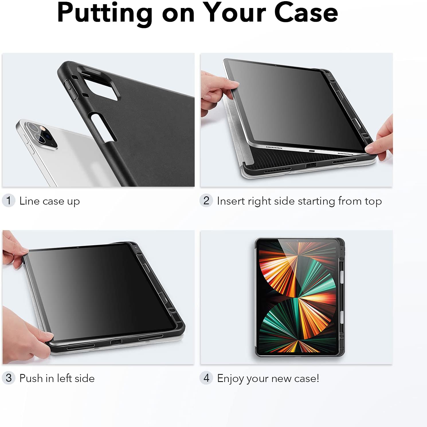 Bao Da Dành Cho iPad Pro 11 inch 2021/2022 và iPad Pro 12.9 inch 2021/2022 ESR Rebound Pencil Holder - Hàng Nhập Khẩu
