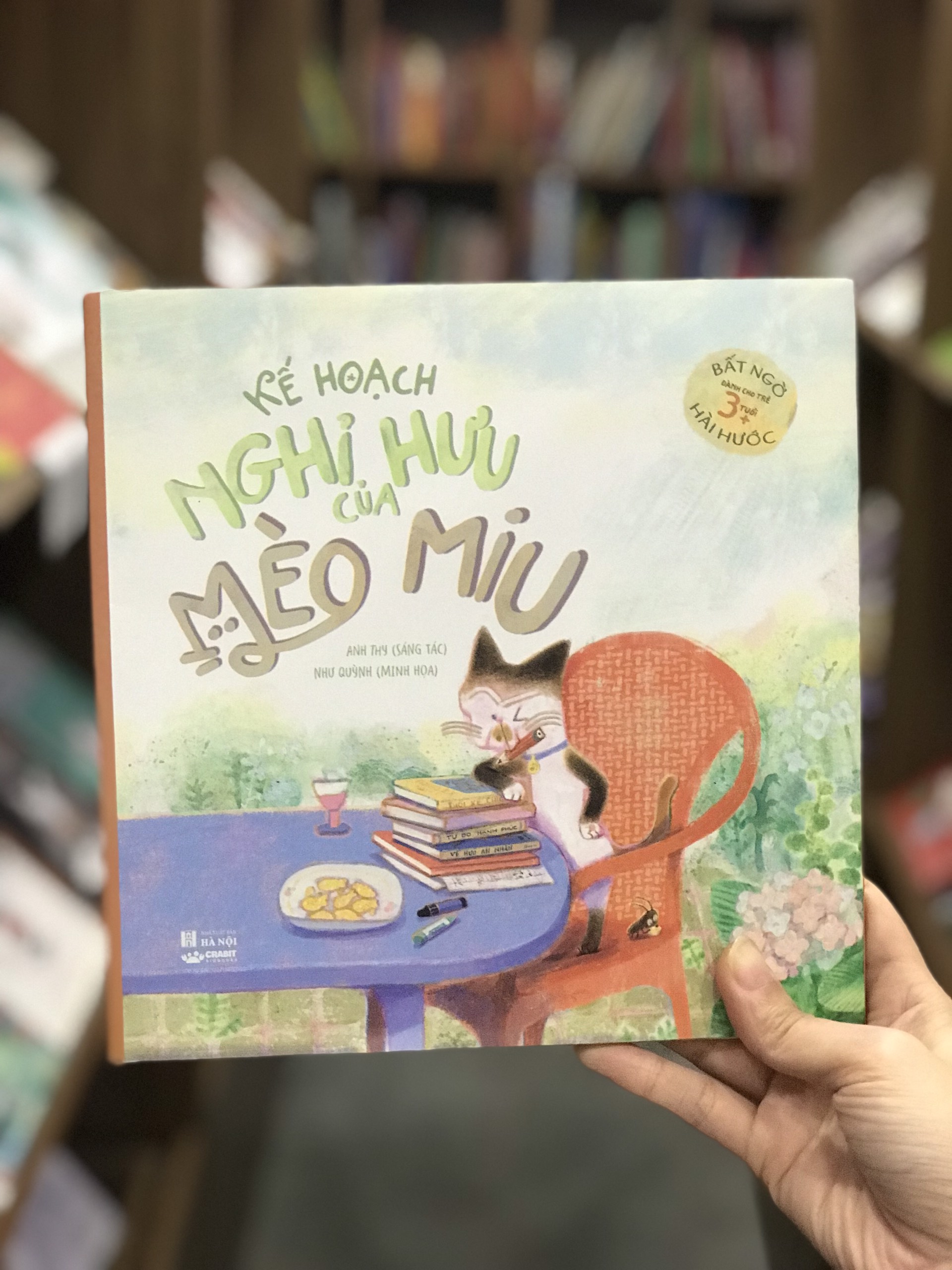 Sách thiếu nhi - Kế hoạch nghỉ hưu của Mèo Miu - Crabit Kidbooks - dành cho trẻ từ 3 tuổi