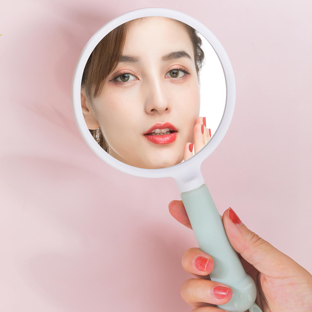 Gương Trang Điểm Cầm Tay Hình Tròn Nhỏ Gọn Tiện Dụng