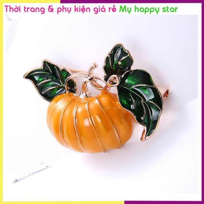 Cài áo hình bí đỏ độc đáo 3D nổi GC180