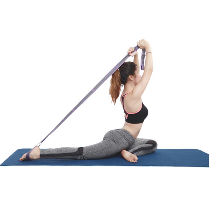 Tập Yoga Kéo Dây Đai Polyester Cao Su Đàn Hồi Nhảy Latin Kéo Dài Ban Nhạc Vòng Tập Yoga Pilates Tập GYM Tập Thể Dục Dây Đàn Hồi Color: Pink black