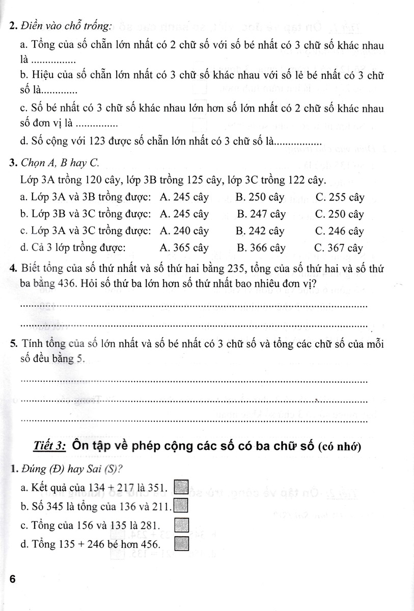 Bài Tập Hay Và Khó Toán Lớp 3 - Tập 1 - HA