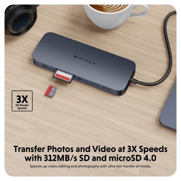 HUB chuyển đổi HyperDrive Next 11 in 1 Port Dual 4K60Hz HDMI USB-C Hub - Truyền tải dữ liệu nhanh - HD4006GL - Hàng Chính Hãng