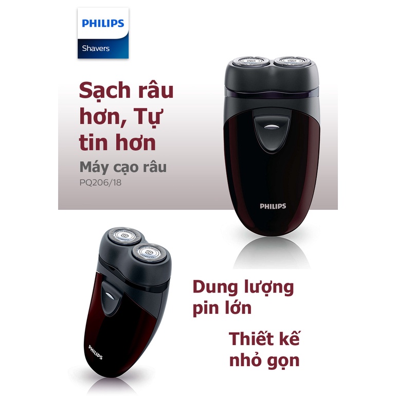 Máy cạo râu Mini Philips PQ206 | Bảo Hành 24 Tháng