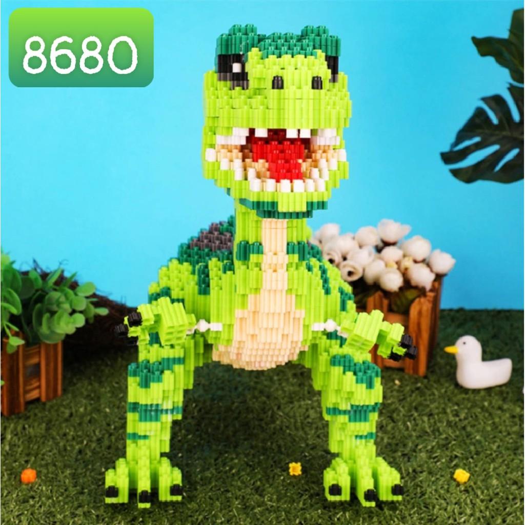 Khủng Long xanh 5480pcs - Lắp Ráp Xếp Hình Nanoblocks Nhân vật hoạt hình cartoon - 1 hộp 1 con